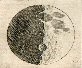 Galileo’s drawing of the Moon