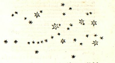 Galileo's drawing of the Pleiades