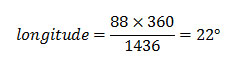 longitude calculation